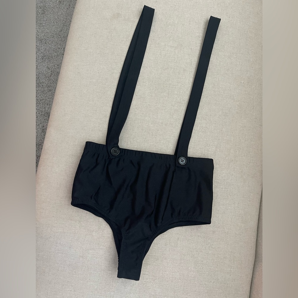 I Heart Raves Cute Black Booty Short Suspenders